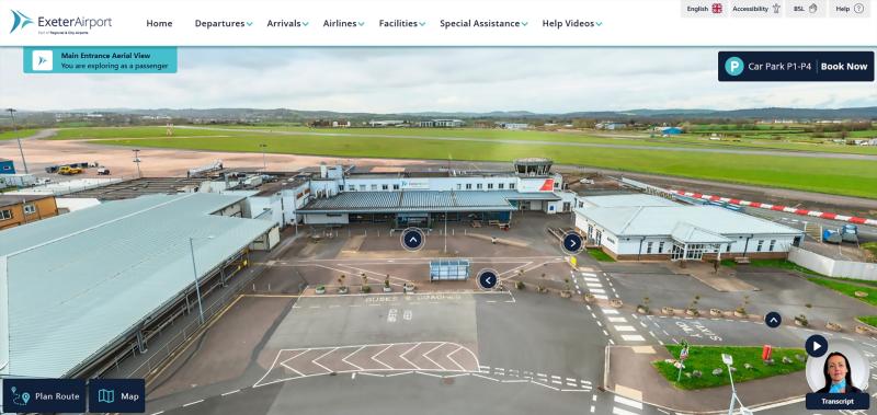 Virtual tours of Exeter Airport now a reality