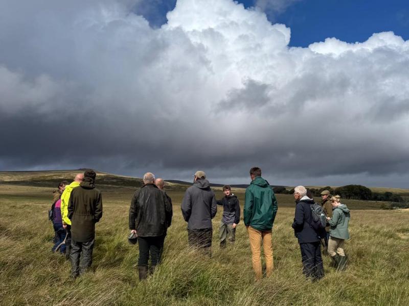 The group ventured out for a 'Walk and Talk' session Credit- Dartmoor Farm Cluster Facebook