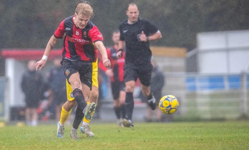 Ben Fowles takes a shot for the Lambs Credit - Dave Crawford