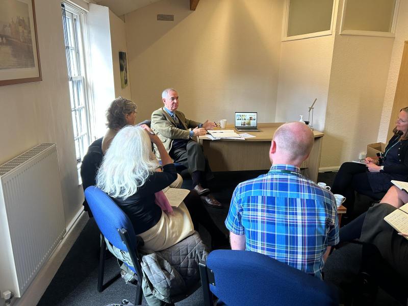 Photograph from the meeting Credit- Rebecca Smith MP Facebook