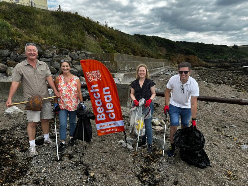 Rebecca Smith MP and the Marine Conservation Society Credit- Rebecca Smith MP