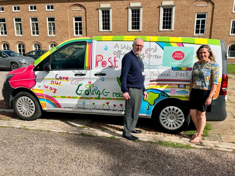 Support for post offices Cllr Cottle-Hunkin and Cllr Rogers Credit- Devon County Council.