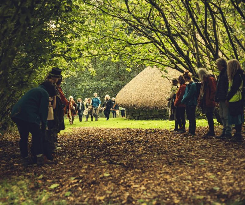 Ceremony honours Dartmoor’s threatened wildlife with ‘Shroud for Mother Nature’