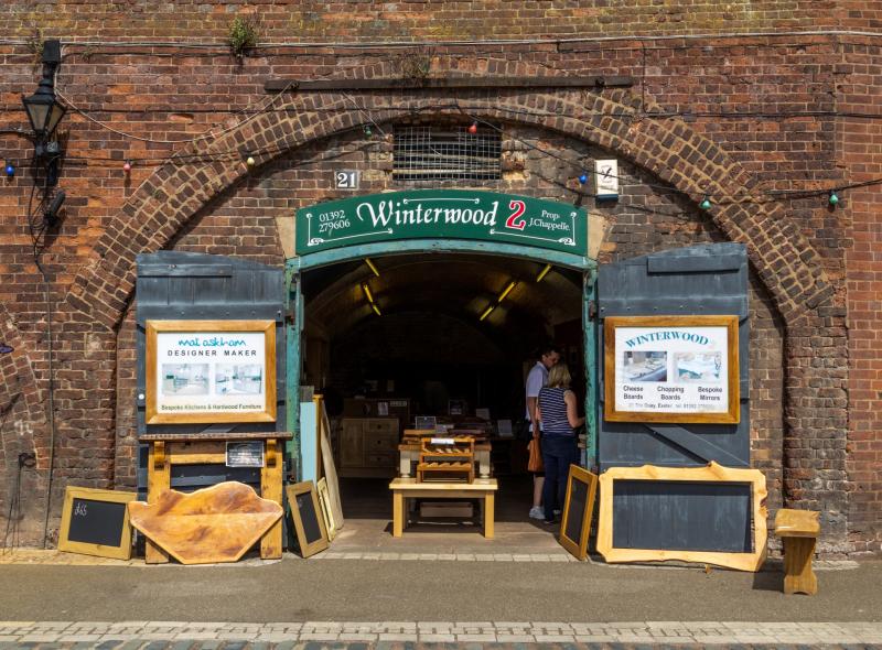 An independent shop on the quay in Exeter