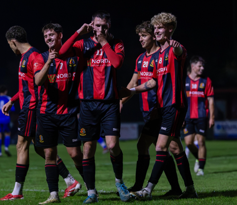 Winger Jack Crago (centre) played his 500th game for the club Credit- Dave Crawford