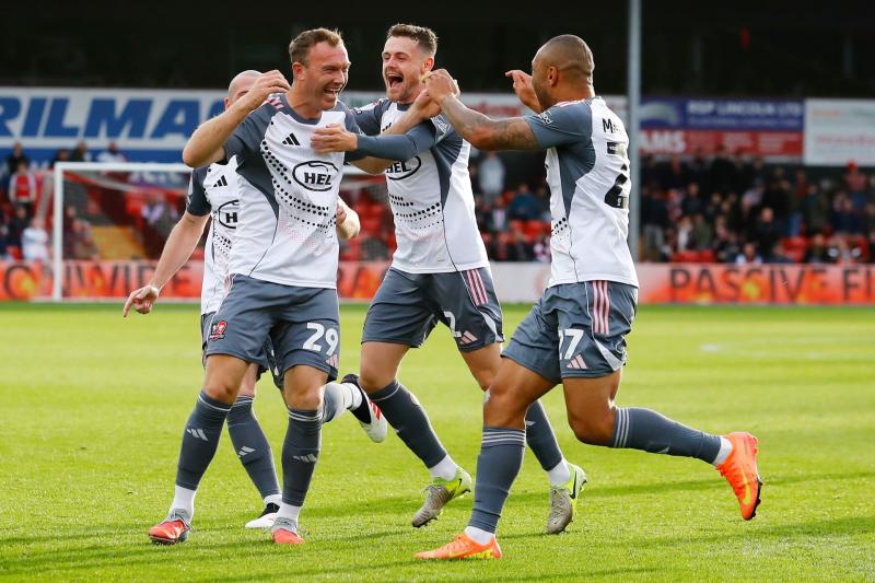 Joy for Exeter City. Pic from PPAUK