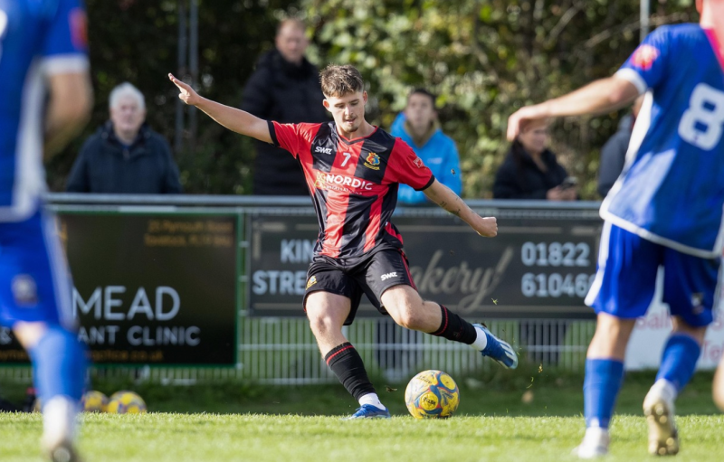 Jacob Bowker for Tavistock AFC Credit- Dave Crawford