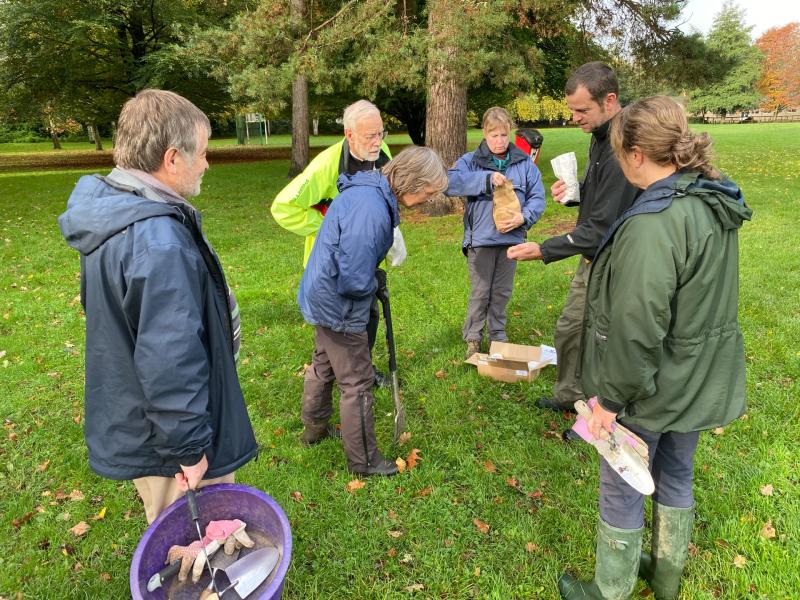 Bovey Tracey Bulb Planting Credit- Mayor Cllr Sheila Brooke
