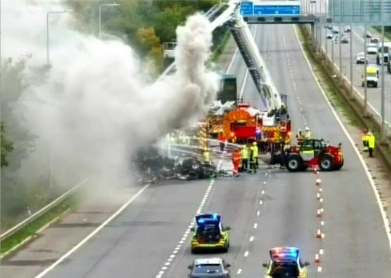 LIVE: Lorry fire closes M5 near Exeter