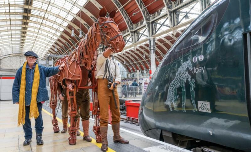 Author Michael Morpurgo and War Horse Joey honoured have been honoured by GWR Credit- GWR