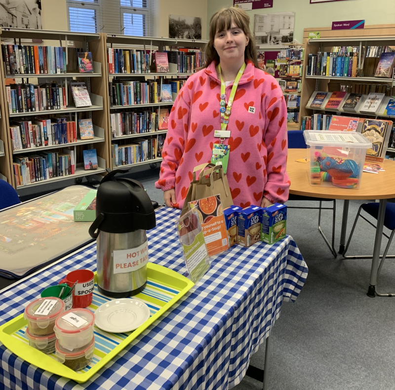 Funding from the Rotary Club has helped the Warm Spaces initiative Credit- Okehampton Library