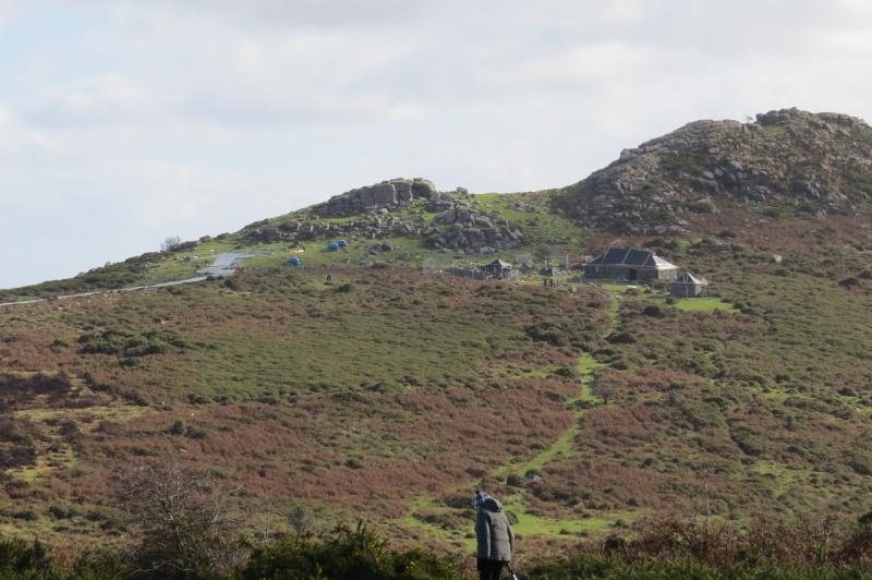 Film crews have been spotted erecting sets near Sharp Tor Credit- Alan Ford