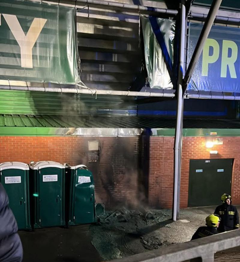 An image of the fire posted to a Argyle Facebook group Image credit- Owen Jackman