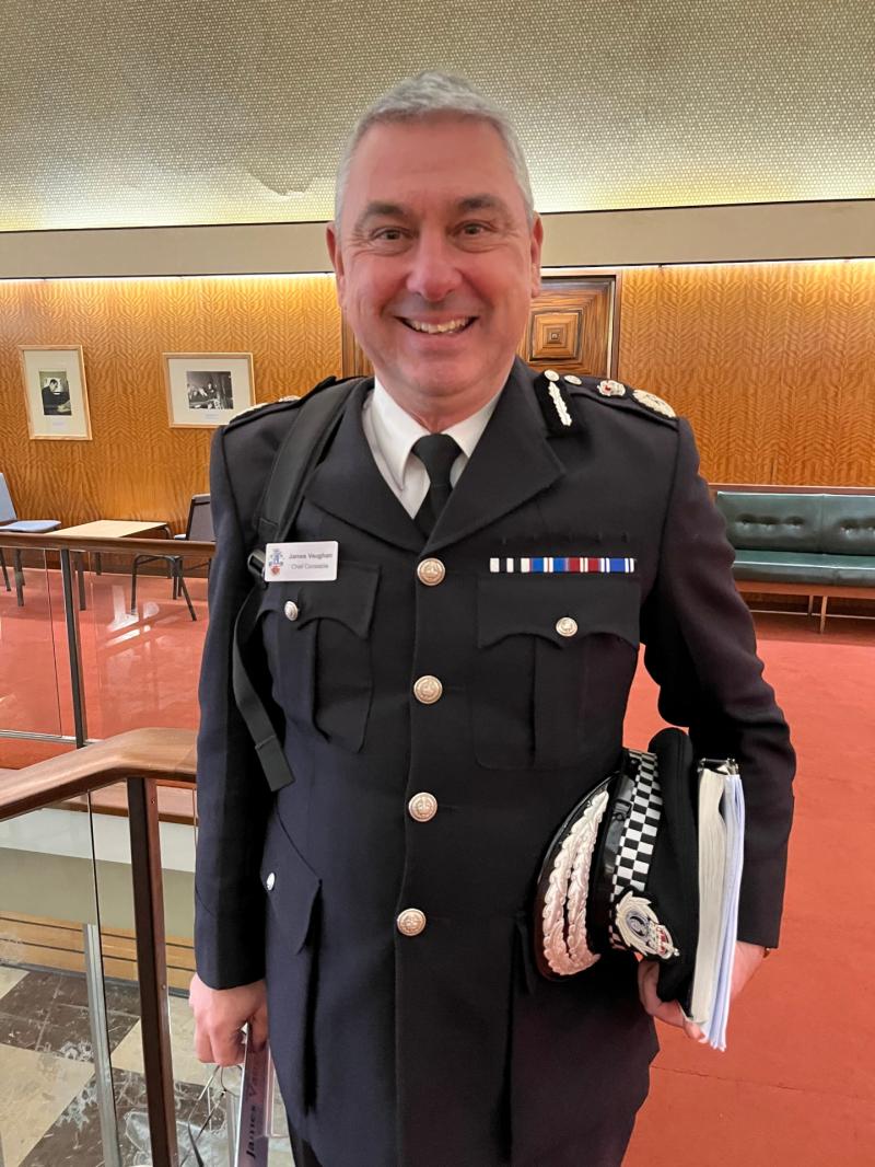 Chief Constable James Vaughan (Image courtesy of: Alison Stephenson/LDRS)