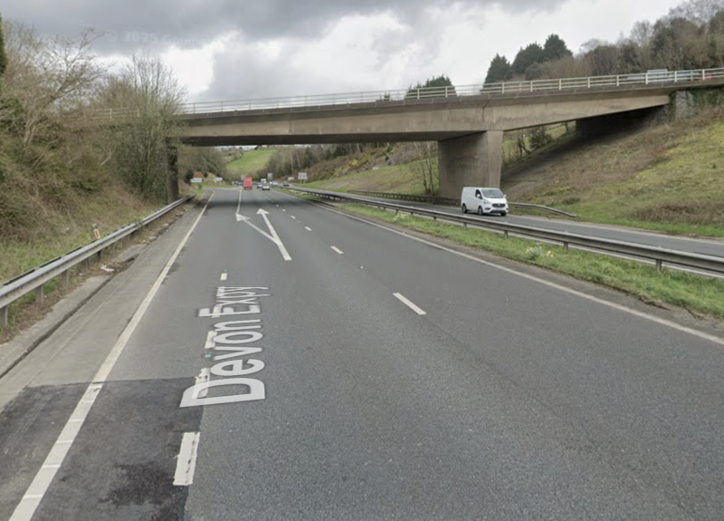 Delays between the A384 Dartbridge Junction and the B3352 at Ashburton Image- Google Maps