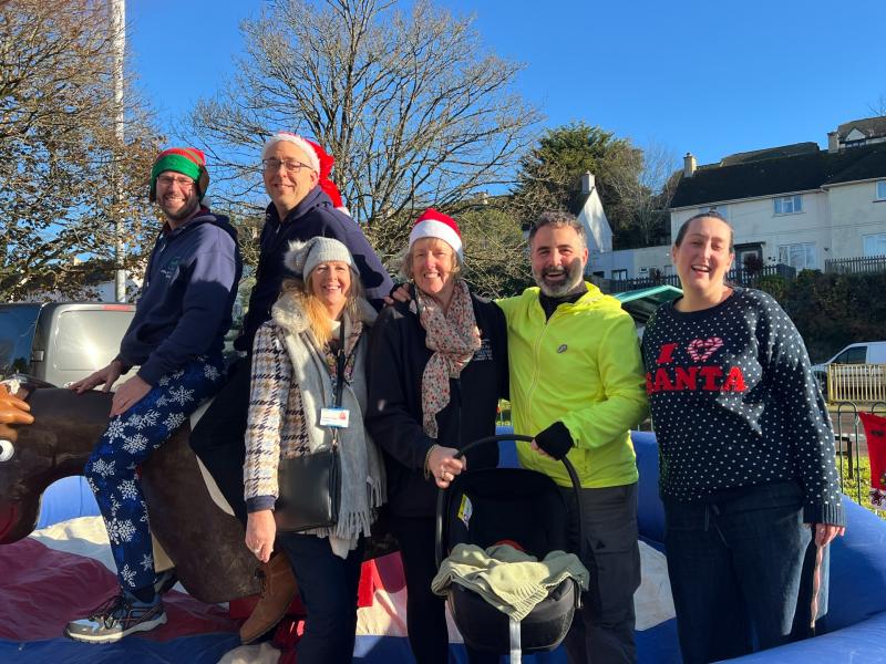Chris and Jay - Palm Torbay Radio, Cllr. Jackie Thomas, Sarah - Community Builder, 2 week old Baby Ezra, Johnathan  & Catherine Olivero