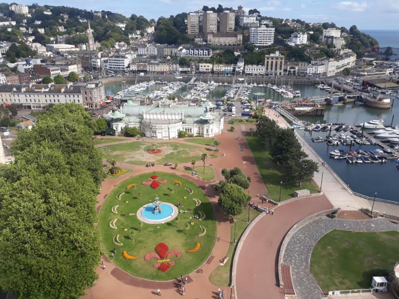 View of Princess Gardens, Pavilion, and Torquay Harbour (Image: LDRS reporter Ed Oldfield)