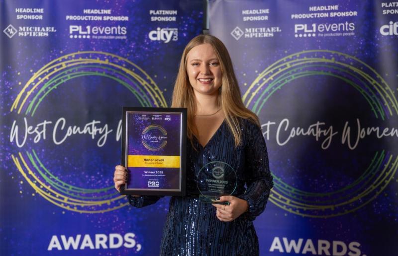 Exeter apprentice named first Apprentice of the Year at West Country Women Awards