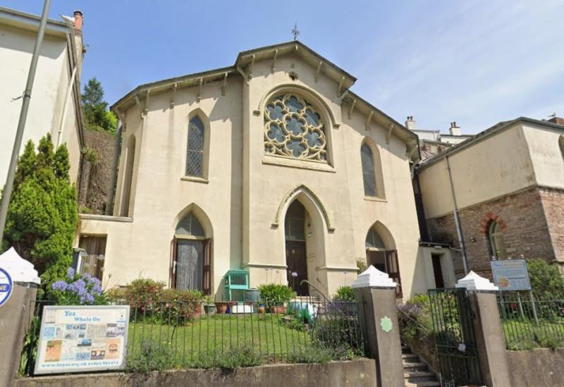 The former church building in Brixham used by The Edge (Image courtesy: Google Street View)