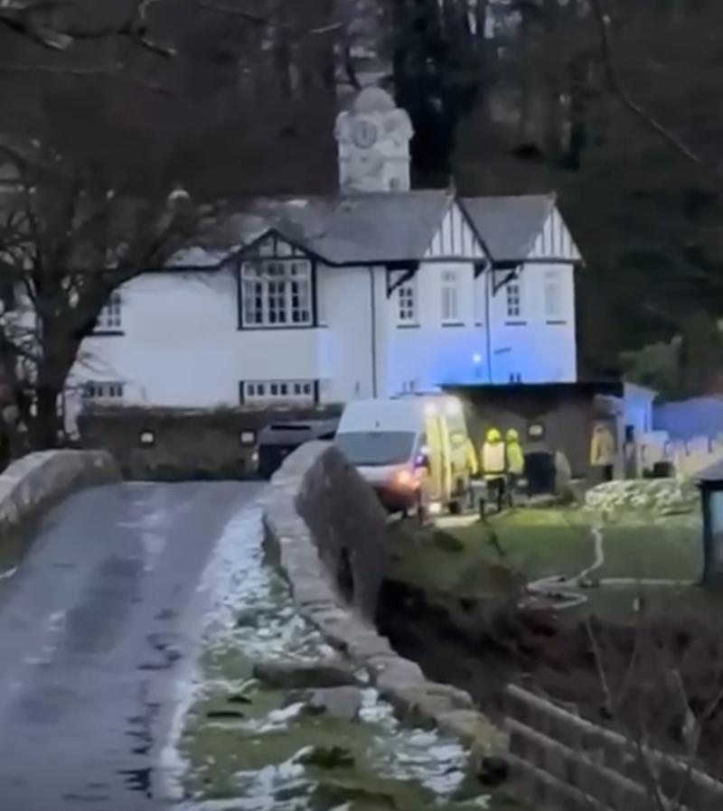 An image of the fire crews sent in by a reader