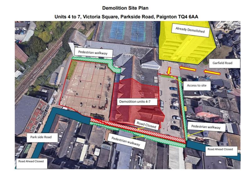 Major step in Paignton regeneration as Victoria Centre demolition enters next phase
