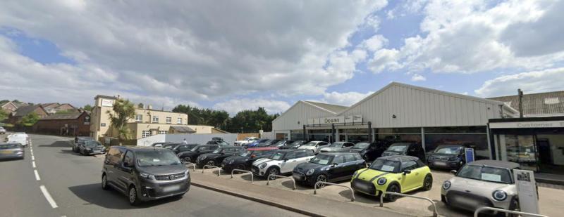 Electric test drive - Ocean BMW's Gareth Watton, the Mercure's Jason Parry and Chris Thomas from Datal Electrical