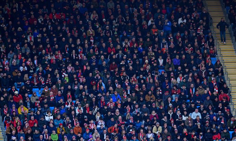 Exeter City fans at the Etihad. Pic from PPAUK