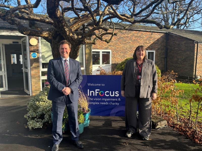 Exeter Charity shows MP how it supports young people with complex vision impairments