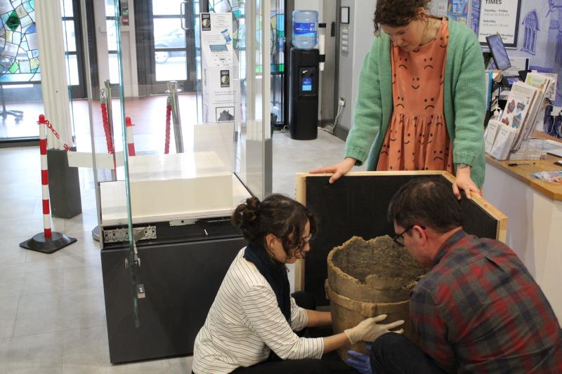 The unusually large Bronze Age vessel was found at Whitehill on the edge of Newton Abbot (Image- Newton Abbot Town Council)