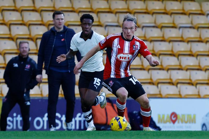 Port Vale v Exeter City. Pic from PPAUK