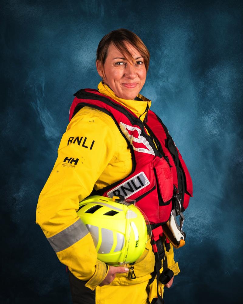 Appledore RNLI female coxswain