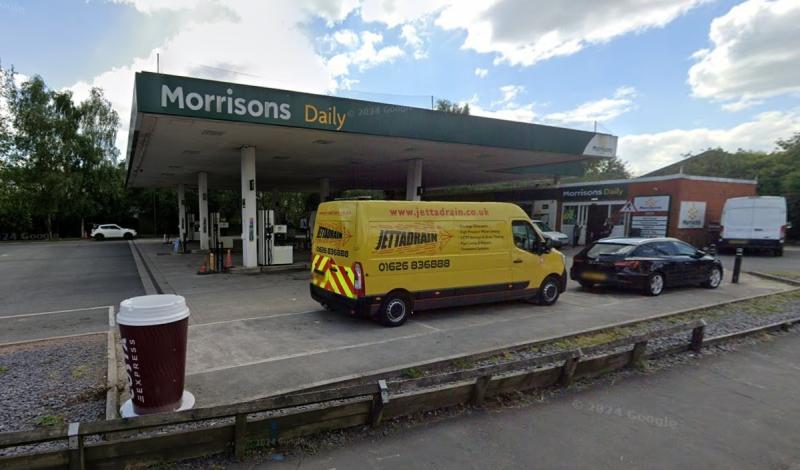 Morrisons filling station at Totnes (Image courtesy: Google Street View) 