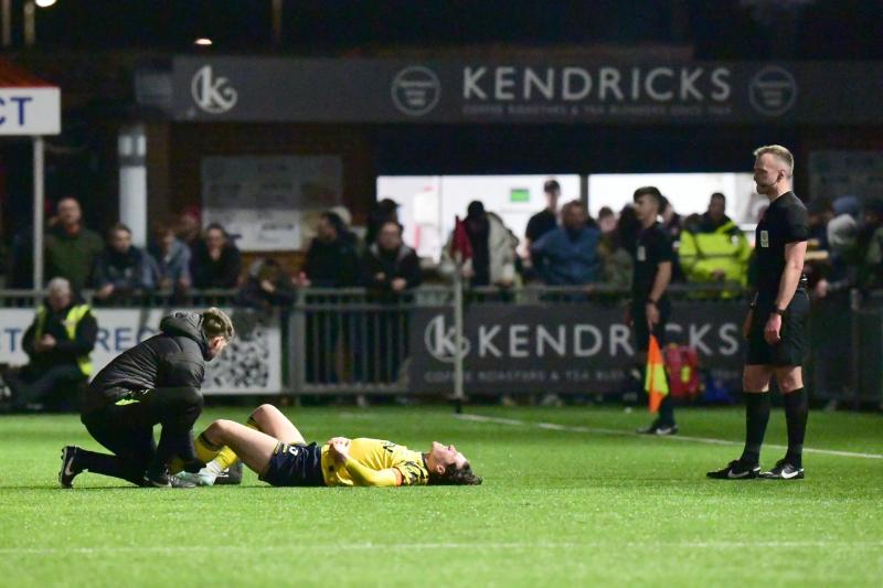 Sam Dreyer stricken at Worthing. Pic from PPAUK