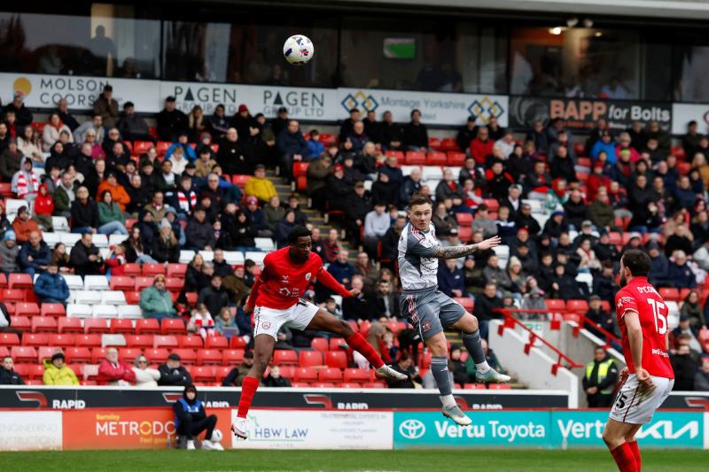 Barnsley v Exeter City. Pic from PPAUK