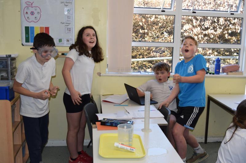 St Andrew&rsquo;s pupils celebrated British Science Week with an explosive experiment (Image credit: St Andrew's)