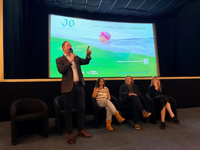 Richard Foord (standing) with Jo Bateman, Pip Piper and Liberty Bridge