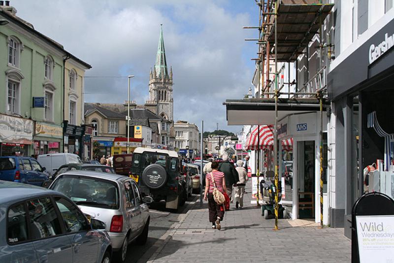 Newton Abbot town centre, pictured 2008 (Image: Martin Bodman)