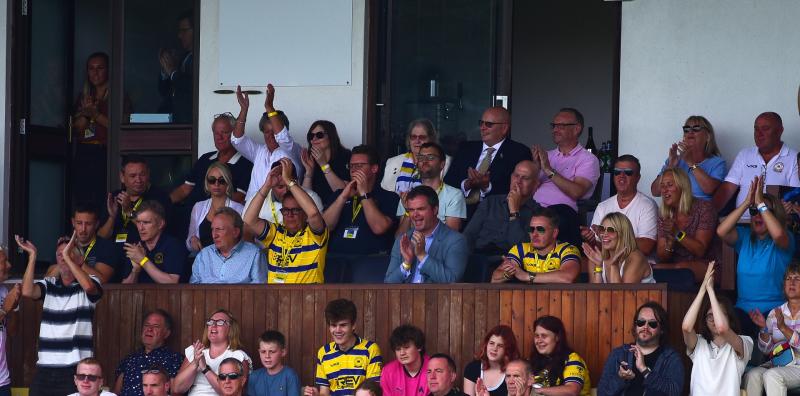 The Directors' Box at Torquay United. Pic from PPAUK
