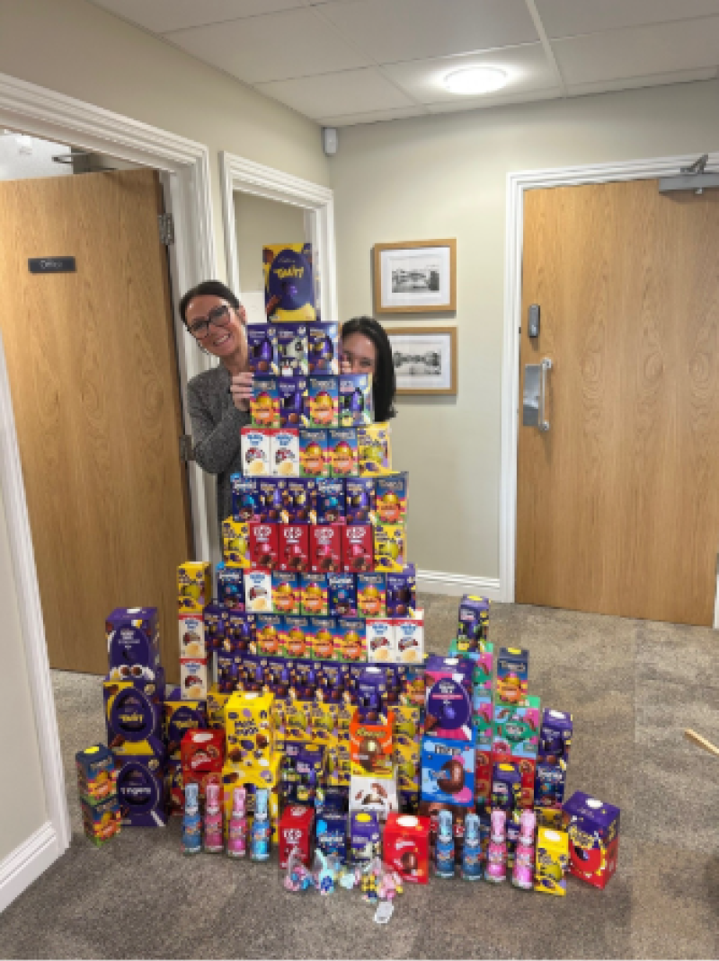 Exeter funeral home collects over 200 Easter eggs for families in temporary accommodation