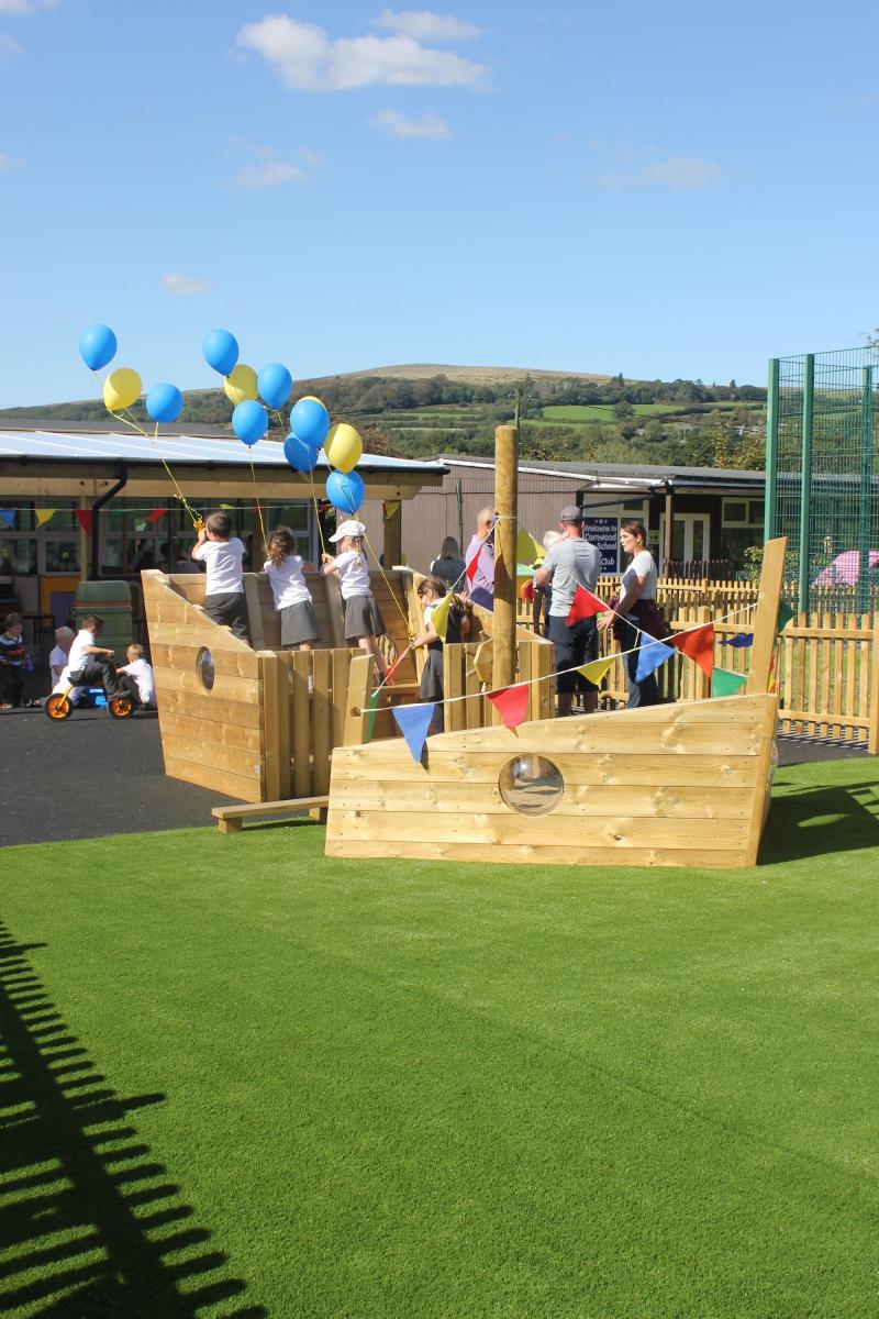 ‘HMS Cornwood’ is installed at local school
