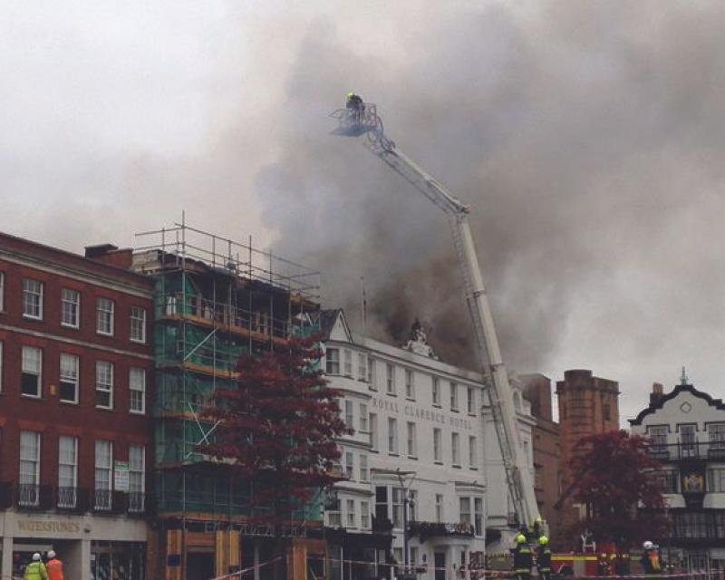 Cathedral Yard fire reviewed