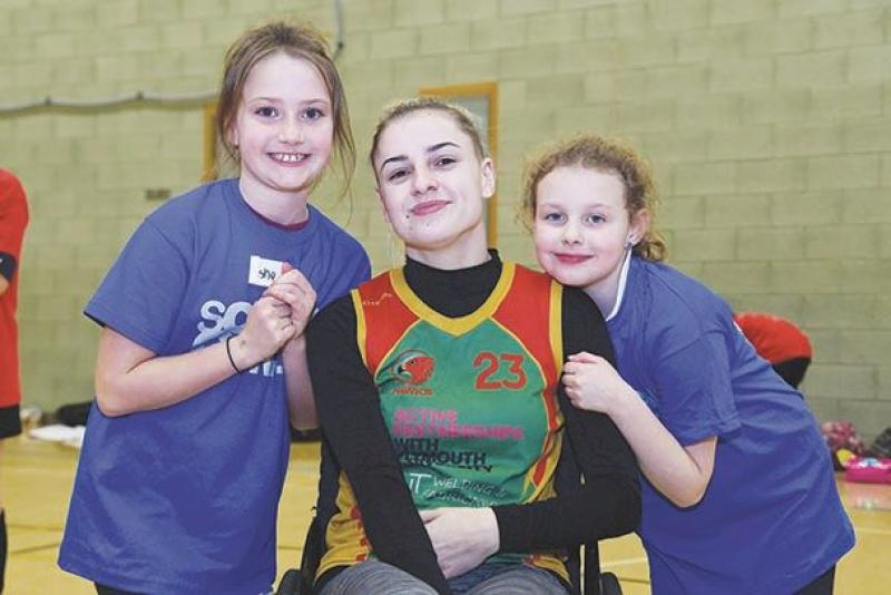 Wheelchair rugby star an inspiration