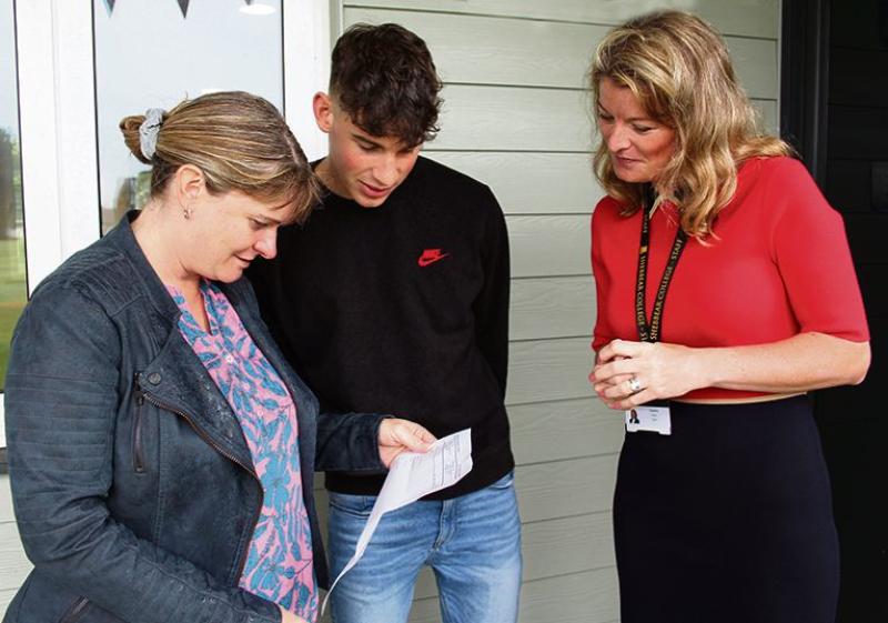 Shebbear College pupils celebrate an outstanding set of exam results