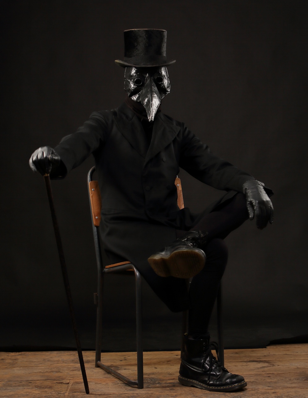 Ethan Pennell as 'The Crowman', his alter ego.